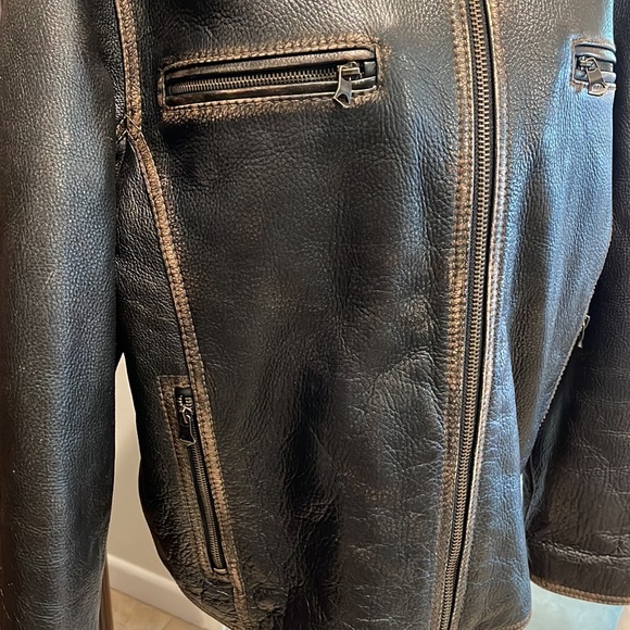 Leather Motorcycle Jacket - Picture 9 of 16
